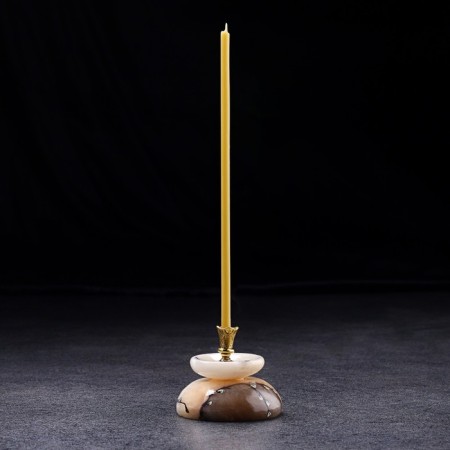 Climb "Church No. 1", round with a cup, 4x5.5 cm, selenite, mix-2