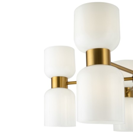 Suspended lamp Freya Fr5203PL-10BS Savia, 700x700x510 mm, E27, 10x60W, brass color-3