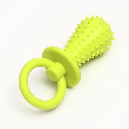 Chewing toy "Nipple", TPR, 10x3 cm, light green-1