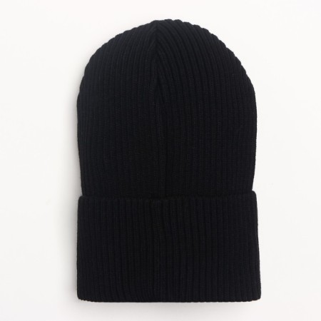 Knitted hat for a boy, black color, size 47-50 (1.5-3 years)-2