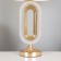 Table lamp "Reta" 1x40W E27+backlight, gold 29x29x51cm