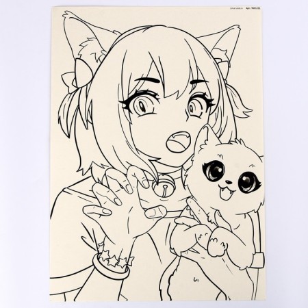 Sketching set for creativity. Anime: Girl Kotik "-3