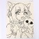 Sketching set for creativity. Anime: Girl Kotik "