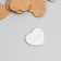 Decor for creativity wood "heart" set of 30 pcs 1.7x1.7 cm