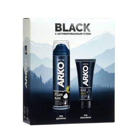 Gift Male Arko: Black shaving foam, 200 ml + gel after shaving Black, 100ml-3