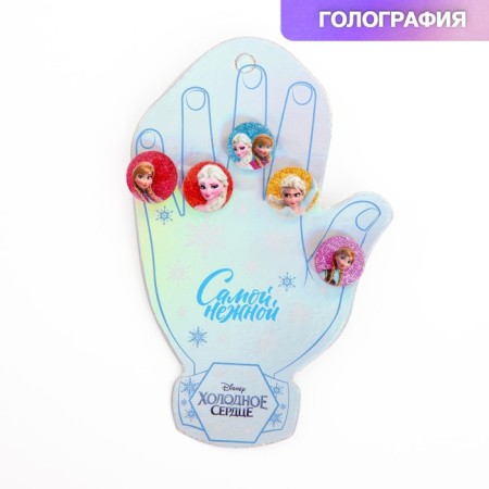 Ring, jewelry, 5 pieces, cold heart