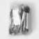 A set of plastic disposable cutlery "Elites", 4 objects: fork, tablespoon, knife, napkin, 18 cm, black color