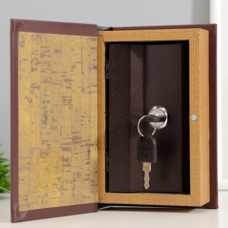 Safe tree Book to the leatherette "Family History" 17x11x5 cm-1
