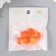 Decor for the work of acrylic "Orange" set 6 pcs Orange 1.5x1.5x1.6 cm