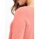 Jumper Female Conte Elegant, Size S, Coral Color