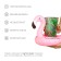Flamingo inflatable toy, 18 cm