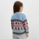 New Year. Knitted children's katan scandinavia size 32 (110-116 cm), blue
