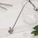 Spoon-pipe for a stainless steel cocktail “butterfly”, length 21 cm, silver color
