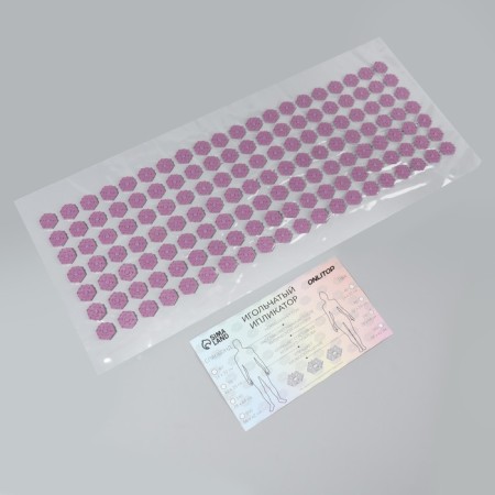 Iplikator-river, PVC base, 140 modules, 28 × 64 cm, transparent/purple color-1