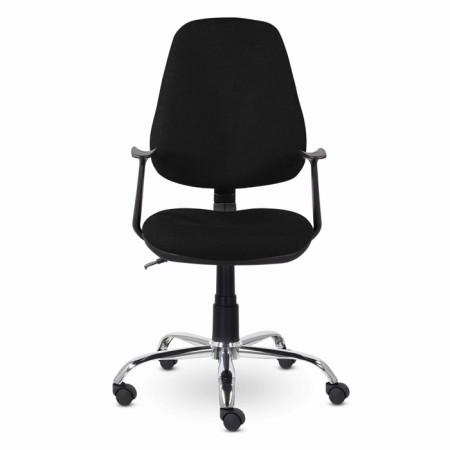 A chair for the operator Brabix Comfort MG-322, chrome, adjustable back, fabric, black S-11-1