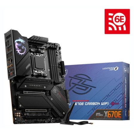 MSI MSI MSI MSI X670E Carbon WiFi Socketam5 AMD X670 4XDDR5 ATX AC`97 8ch (7.1) 2. 107040-4