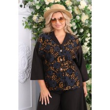 Female jacket, size 52, black color