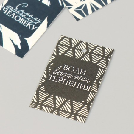 Cardboard Biro "Wishes. Graphics" set of 10 pcs (5 types) 4x6 cm-2