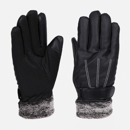 Gloves male, dimensionless, with insulation, black color