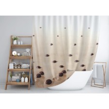 The bathroom curtain 