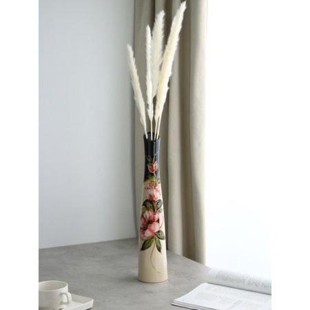 Ceramic vase "Beatrice", floor, colorful, 46 cm, author's work