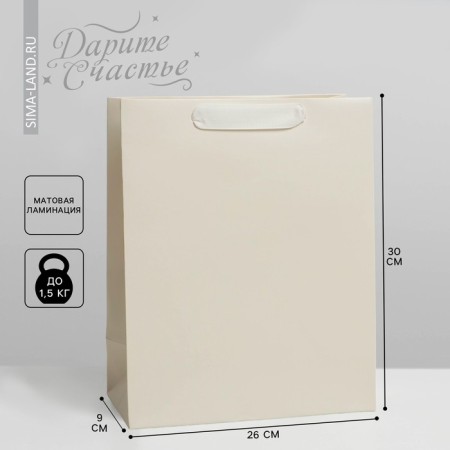 Gift laminated package, packaging, "milk", m 26 x 30 x 9 cm