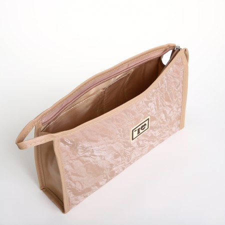 Lightning cosmetic bag, beige color-2