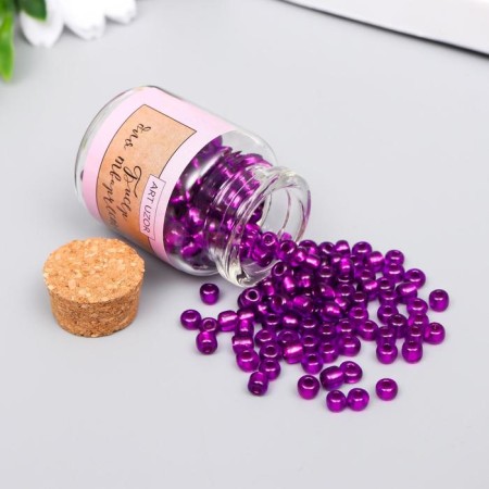 Round 6/0 beads in the bottle "purple" transparent-color 20 grams-1