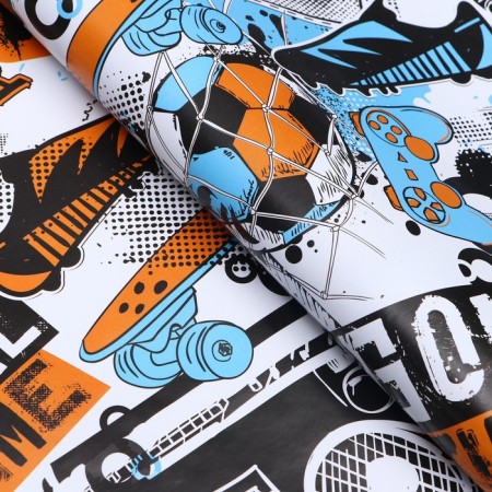 Paper packaging glossy football ", 70 × 100 cm, 1 sheet-1