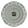 Watch Wall Interior "Classics", silent, D-40.5 cm, olive body with silver