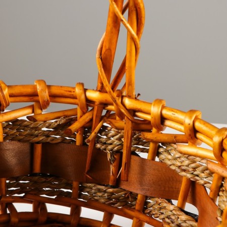 A set of baskets, 3 pcs, 46x35/41 cm, 39 x28/34.5 cm, 32x21/28 cm, willow-3