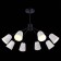 Ceiling EVOLUCE lamp. Sle155942-08. Mario. 8x40 watts, E14, 79x79x54 cm, black color