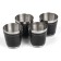 Set 7 in 1: Flaw 8 OZ, Black, 4 glasses, funnel, chess, 18 x 24 cm