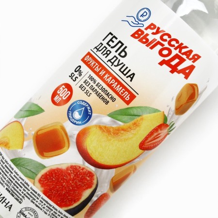 Shower gel Russian benefit, 500 ml, fruit and caramel-2
