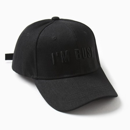 MIST "I’M Busy" baseball cap, Black color, size 56-58-2