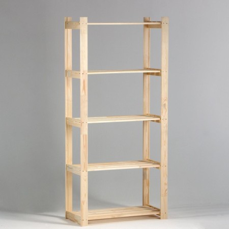 Wooden rack reinforced 180x84x37.5cm, 5 shelves-2