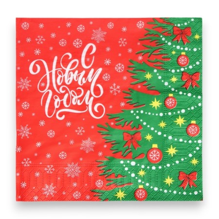 Paper napkins Pero Prestige "Christmas tree", 3 layers, 33x33, 20 pcs.-1