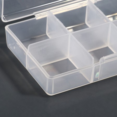 Organizer for decor, 6 cells, 9 × 6 × 2 cm, the color is transparent-4