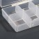 Organizer for decor, 6 cells, 9 × 6 × 2 cm, the color is transparent