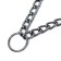 Collar - half -storage of two -rowing metal, 40 cm, wire thickness 2 mm, black