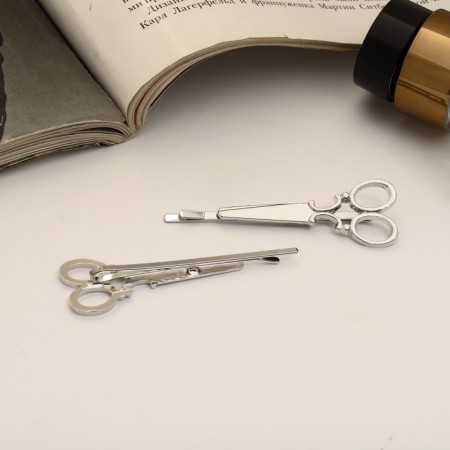 Invisibility for hair "Liberty" (set 2 pcs) scissors, 6 cm, silver-1