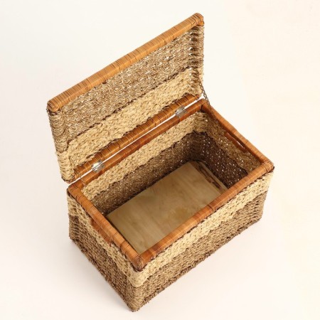 Wicker basket, 52x32x35 cm, algae, corn sheet-4