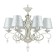Maytoni ARM004-06-W, E14, 6x40 W, 630x630x970 mm, white with gold