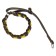 Collar- leather label with a sling "Zononic", Osh 34-40 x 2 cm, mix of flowers
