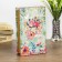 Safe-book wood "Flowers drawn by watercolor" leatherette 21x13x5 cm