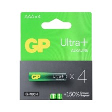Battery Alkalin GP Ultra Plus Alkaline G-Tech, AAA, LR03-4BL, 1.5V, blister, 4 pcs.