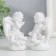 Polystone souvenir "Snowthrough angel in the palm" MIX 8x4.5x4 cm