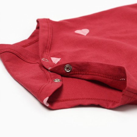 Body Children with ruffles minku, red color, height 68-74 cm-4