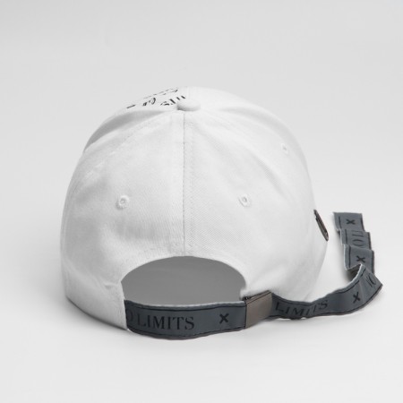 Women's cap with reflective elements No Limits, white color, rr 56-3