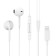 Headphones Borofone BM32 Plus, inserts, microphone, Lightning, cable 1.2 m, white